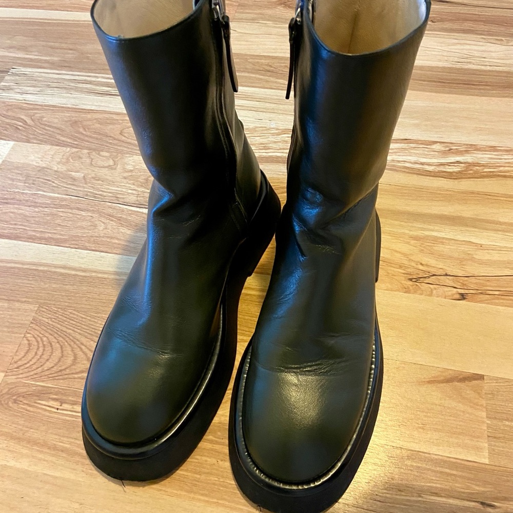 Wandler Rosa Boot / Dark Green Leather / Size EU 39